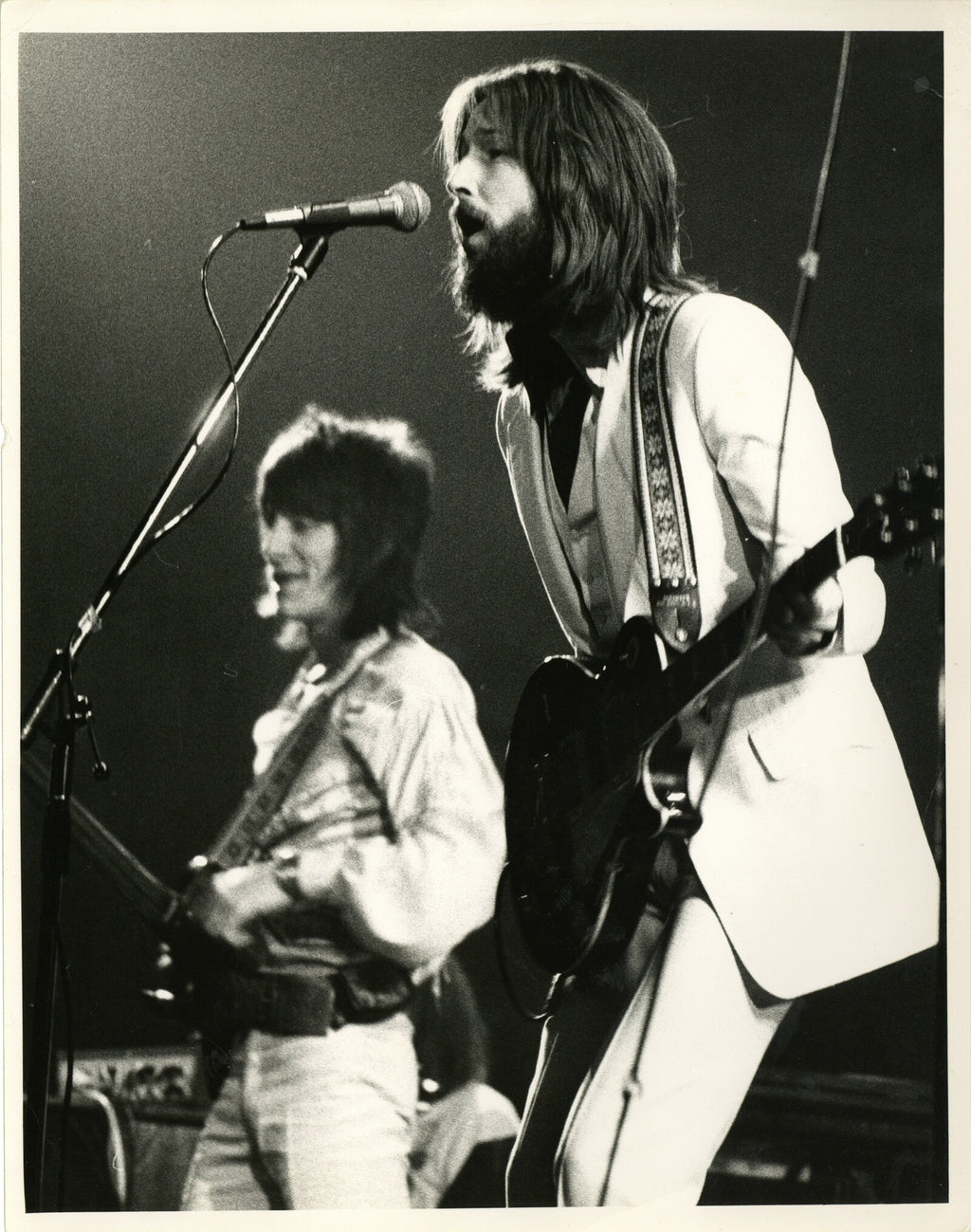 Eric Clapton and Ronnie Wood Photograph 1973