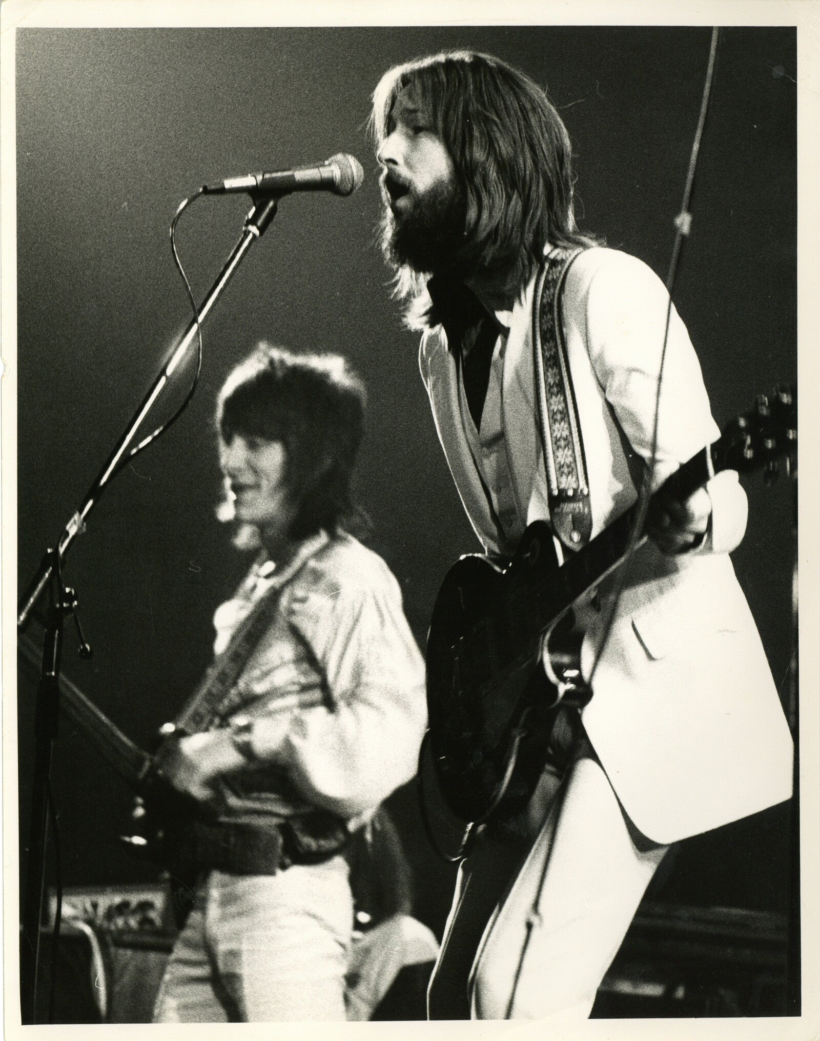 Eric Clapton and Ronnie Wood Photograph 1973