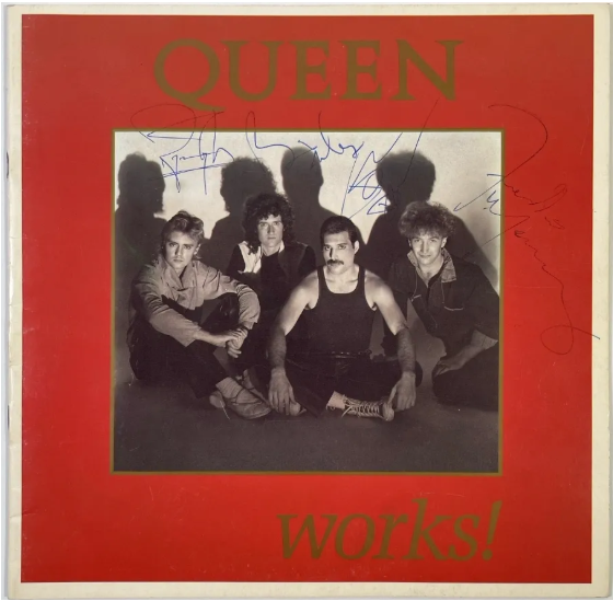 Queen signed works! Programme 1984