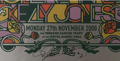 The Who & Special Guests Teenage Cancer Trust signed concert poster