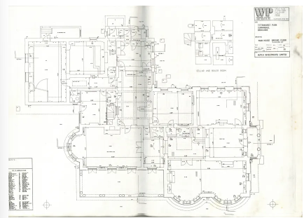 John Lennon Tittenhurst Park Architectural drawings 1980s