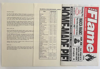 Paul McCartney Flaming Pie Press kit 1997