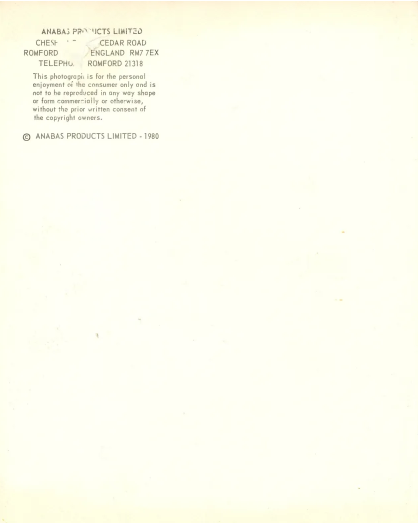 The Jam signed anabas colour card