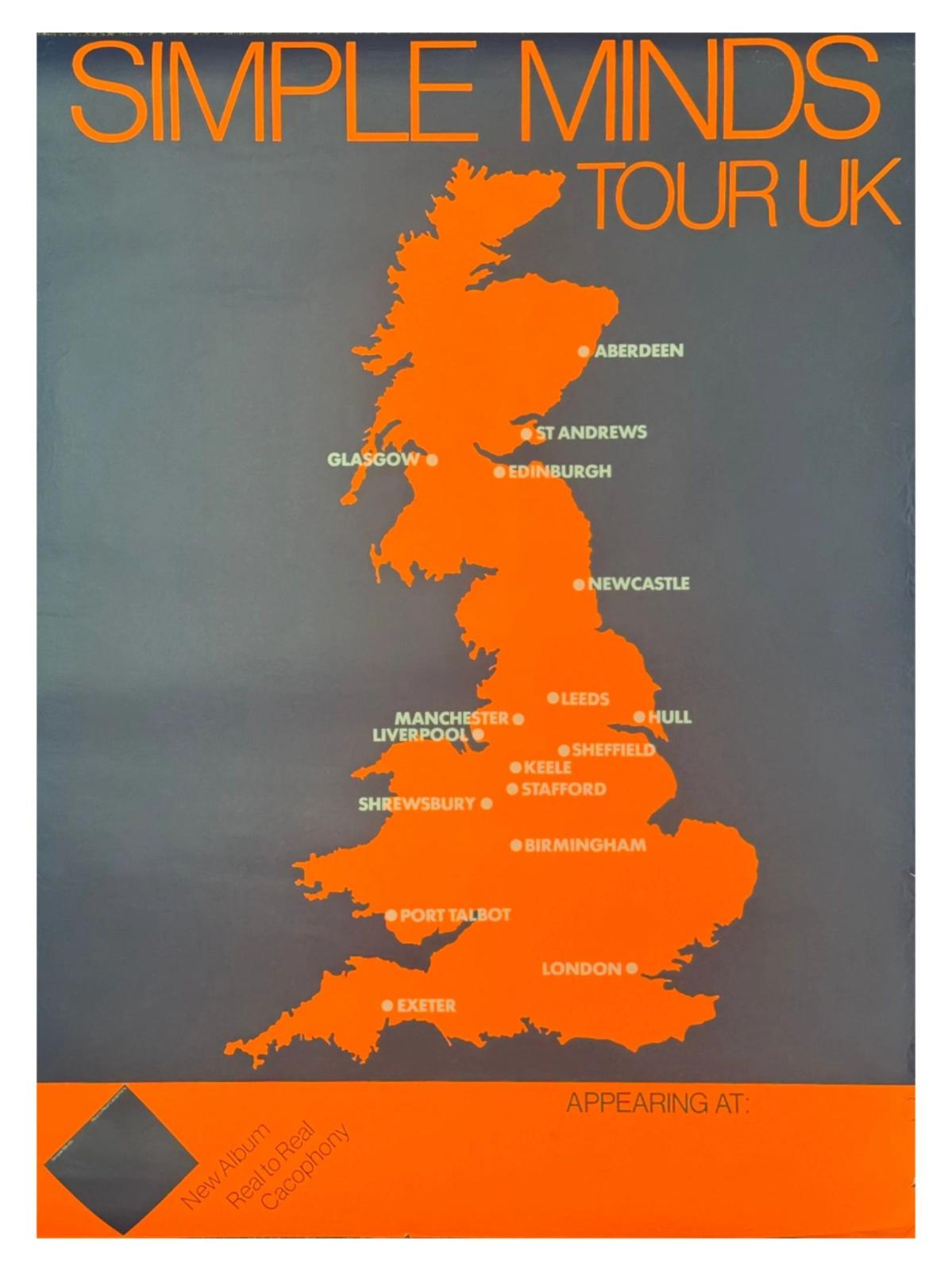 Simple Minds concert poster 1979