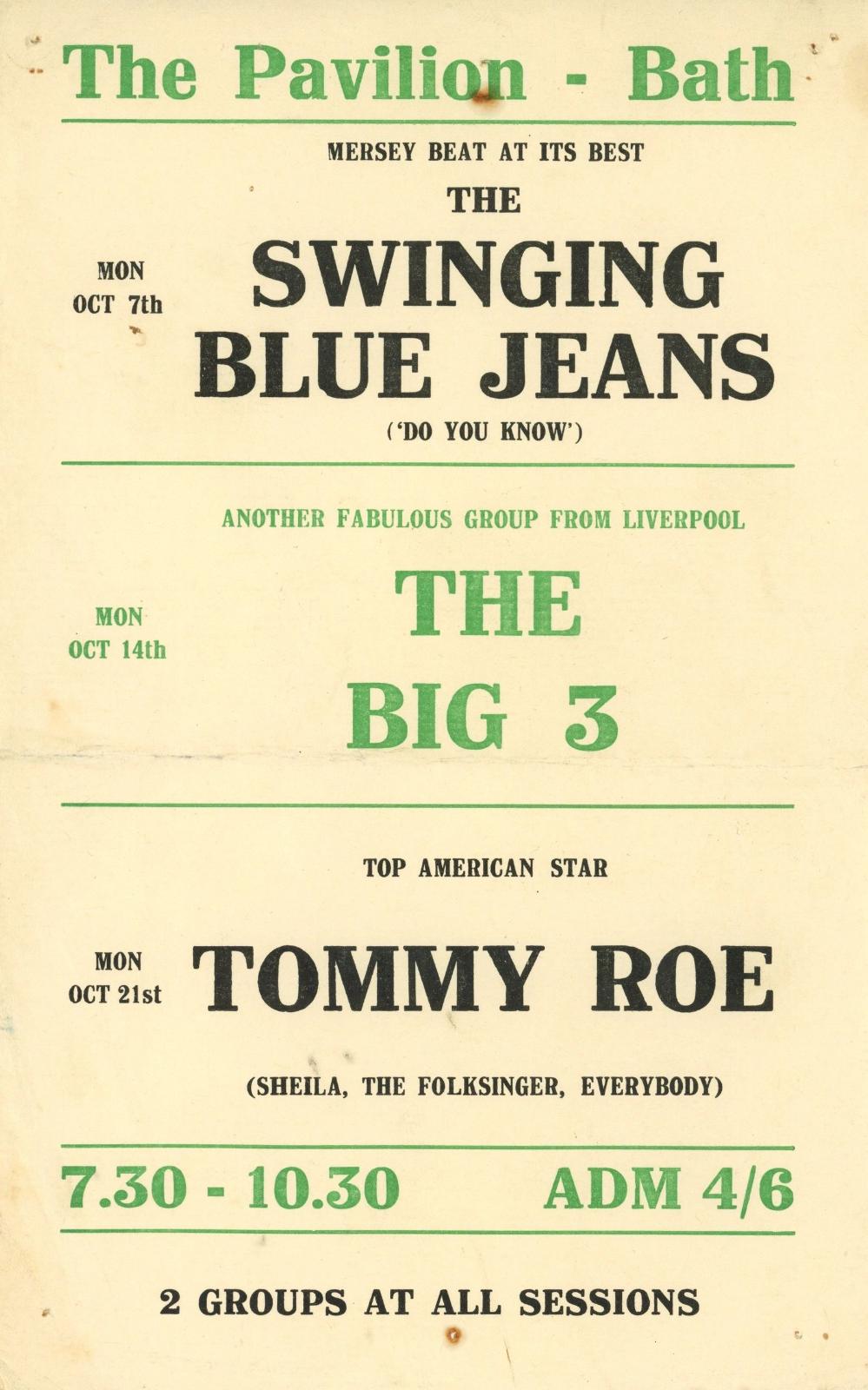 The Pavilion 1960s Handbill