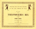 T-Rex “For the Lion and the Unicorn in the Oak Forests of Faun” programme