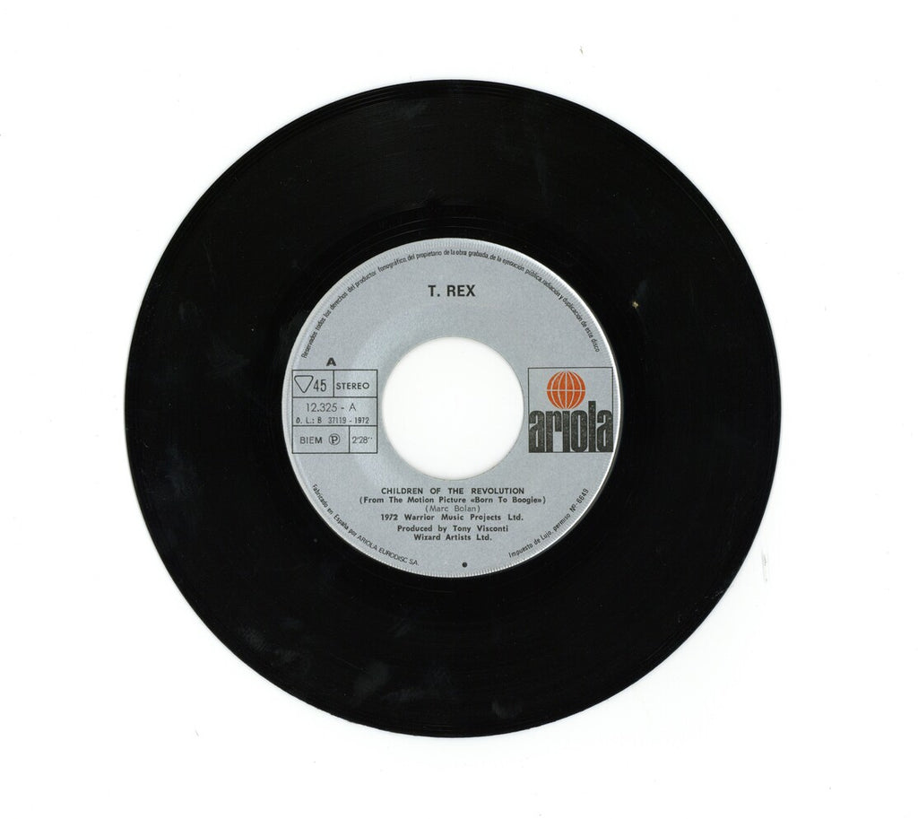 T. Rex “Children of the Revolution” 1972 German 7” vinyl single