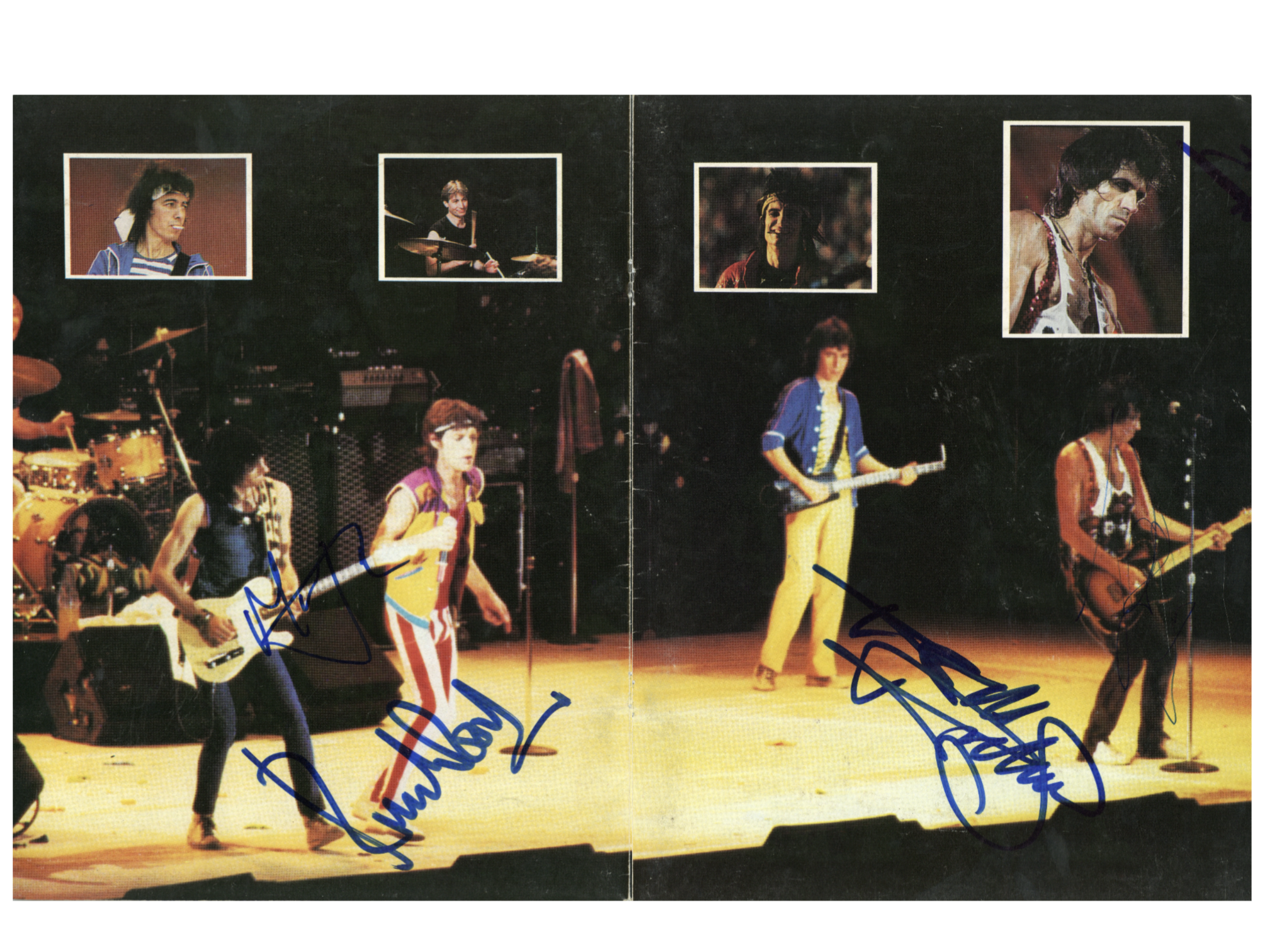 The Rolling Stones Signed 1981 American Tour Programme Page