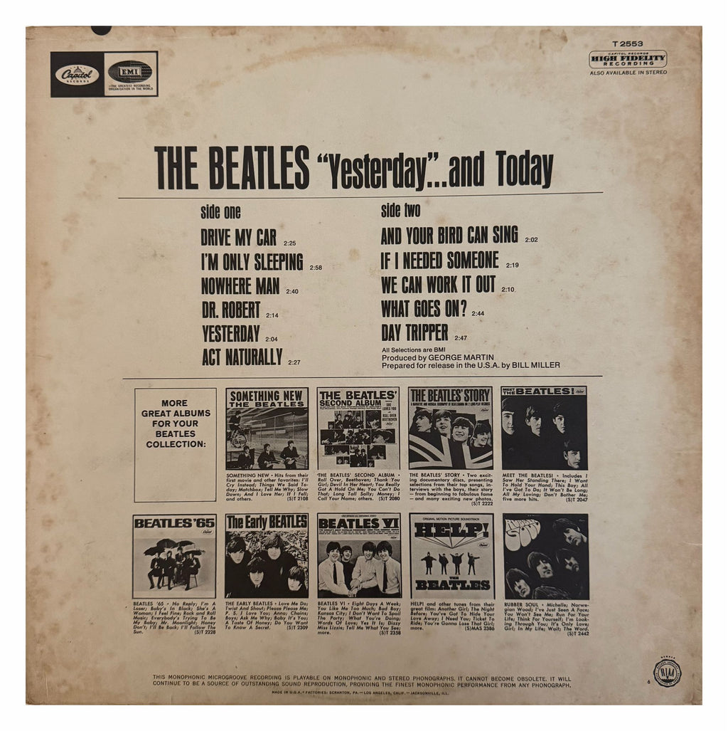 The Beatles Yesterday and Today 2nd state mono