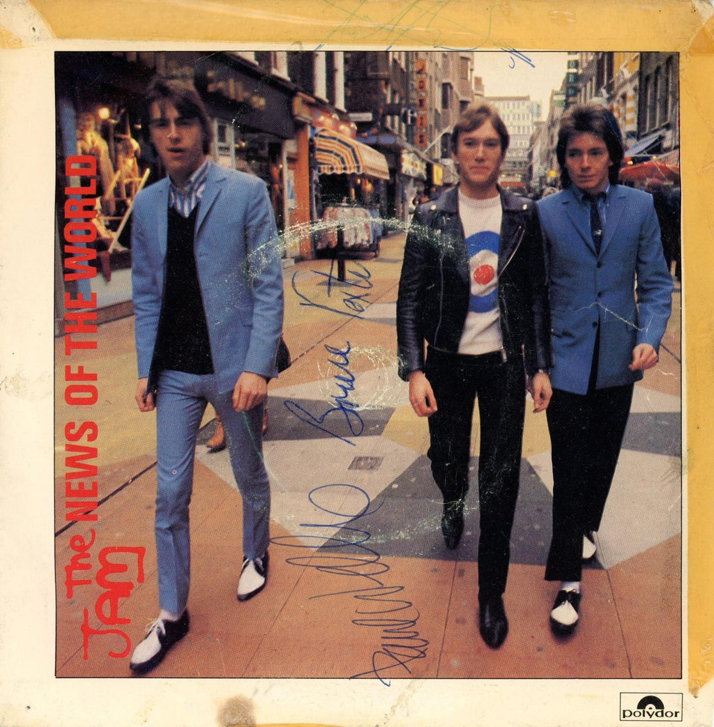 Signed The Jam “News of The World” 7” single
