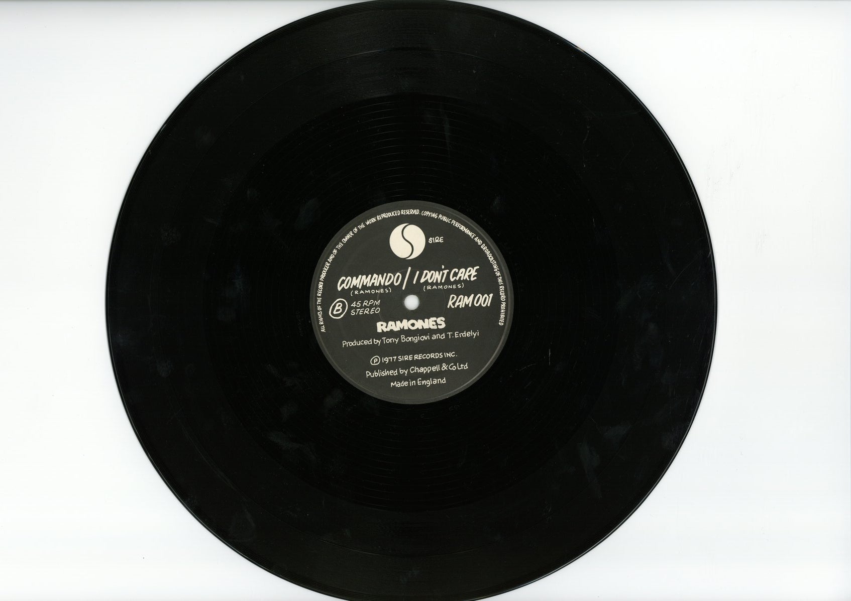 The Ramones Signed “Sheena is a Punk Rocker” 12” single 1977