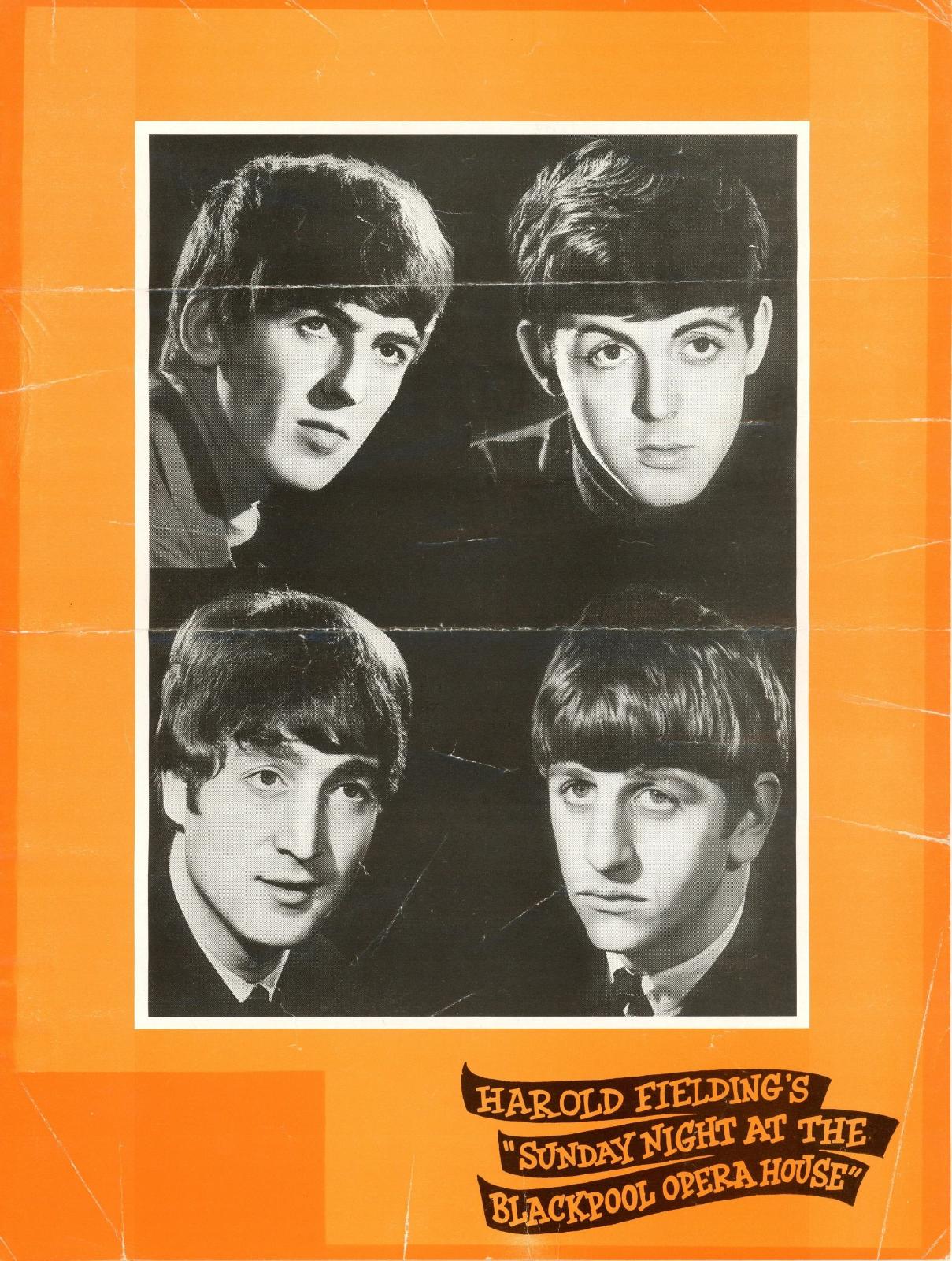 The Beatles Blackpool Opera House Concert Programme 1964