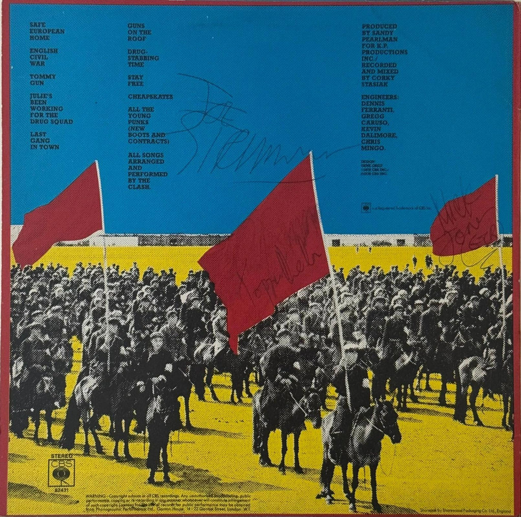 The Clash signed “Give Em Enough Rope” album