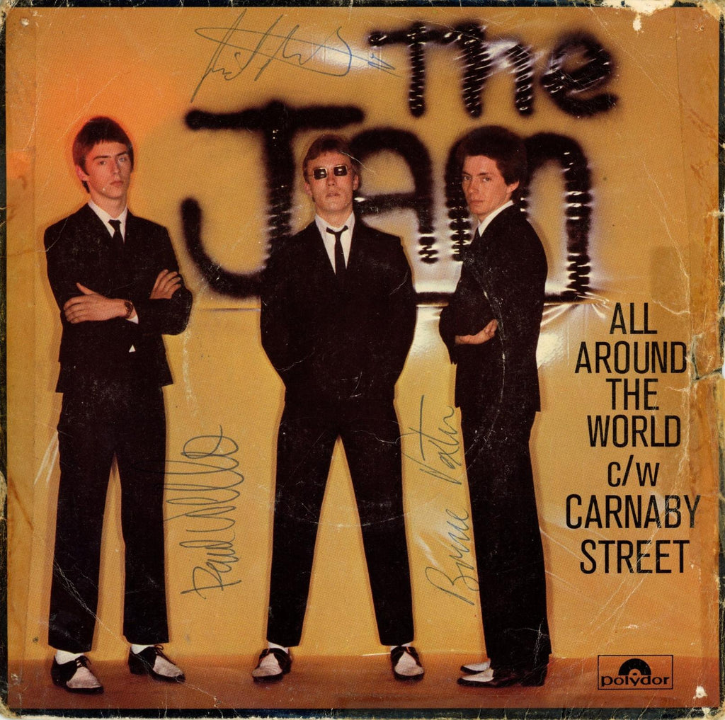 The Jam signed “All Around The World” 7” single