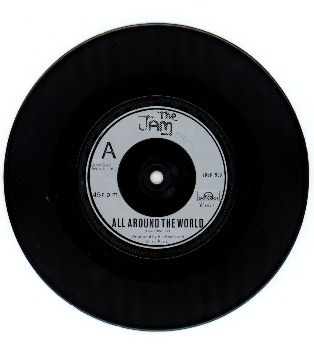 The Jam signed “All Around The World” 7” single