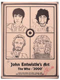 John Entwistle signed Art exhibition poster