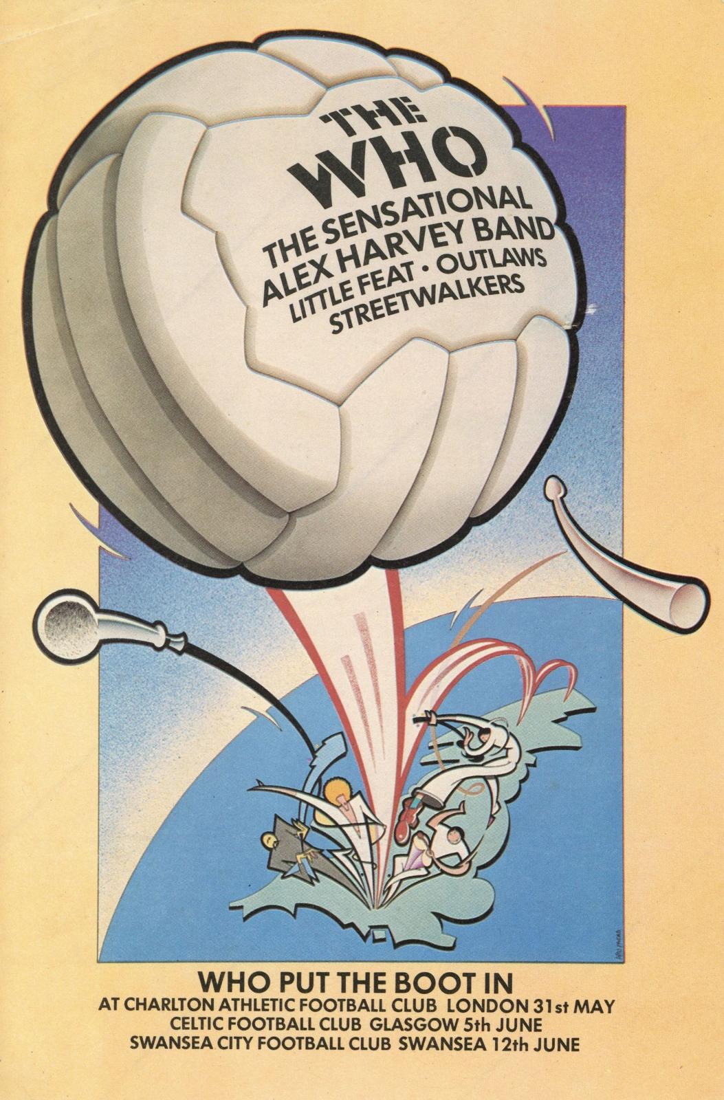 The Who “Who Put the Boot In” unused sticker