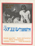 The Who unused 1979 USA tour sticker