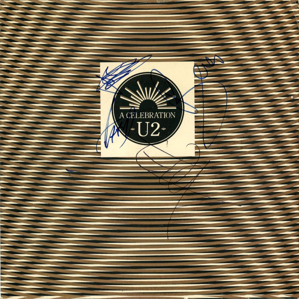 U2 signed ‘A Celebration’ promo 7” single