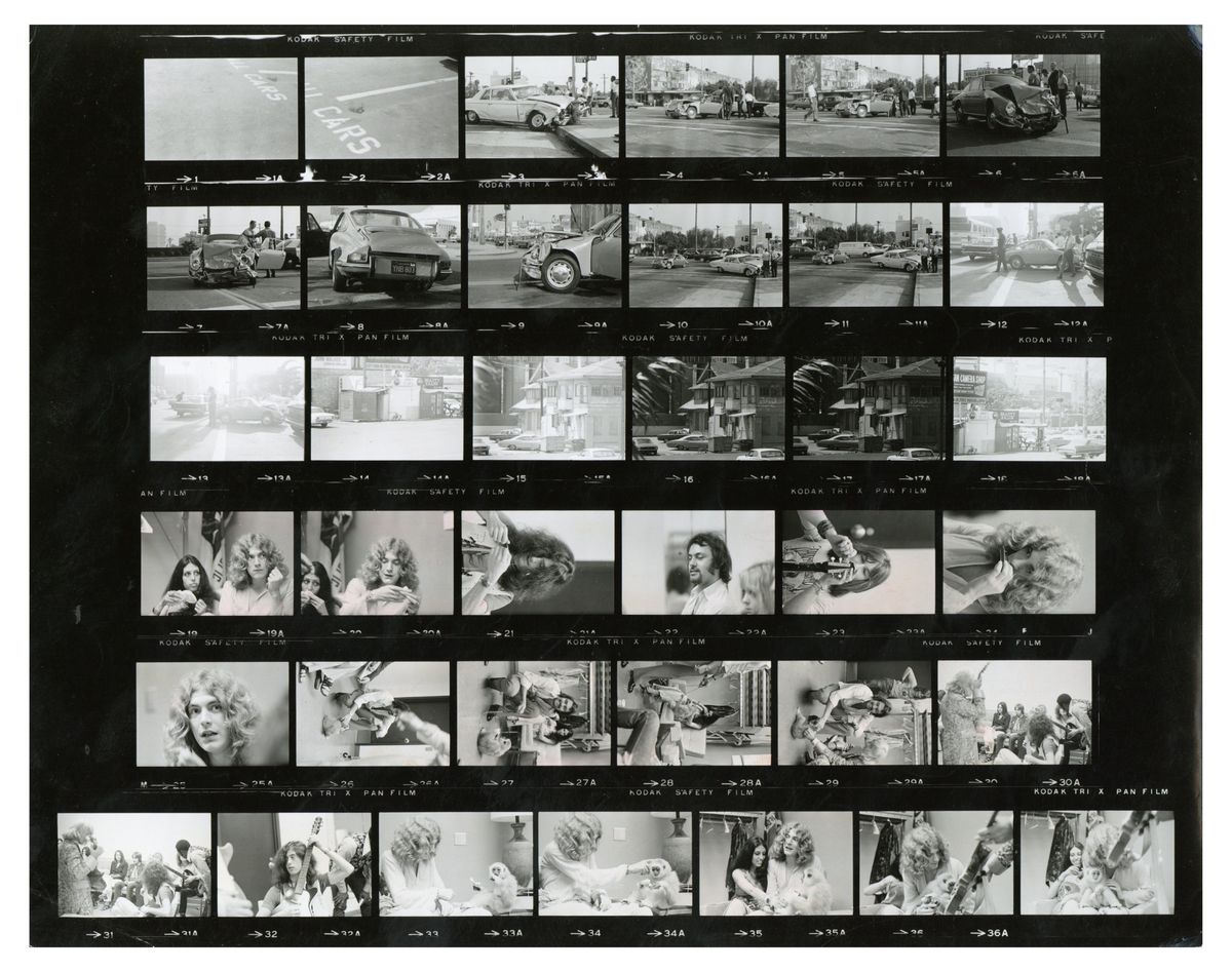 Led Zeppelin Chuck Boyd Contact Sheet 1969