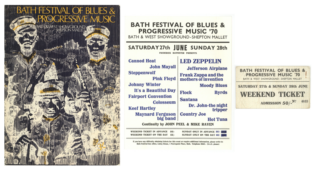 Bath Festival of Blues and Progressive Music collection 1970