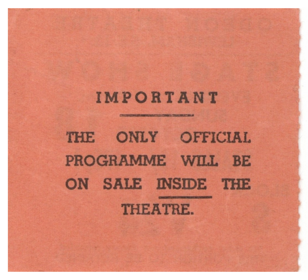 The Who Odeon Theatre Ticket Stub 1970