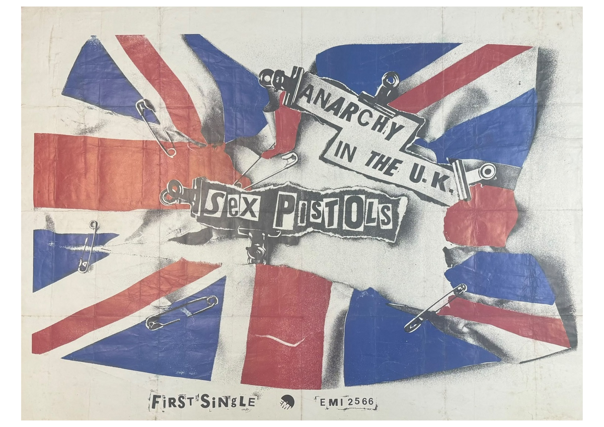 Sex Pistols “Anarchy in the U.K.” Promotional Poster 1976