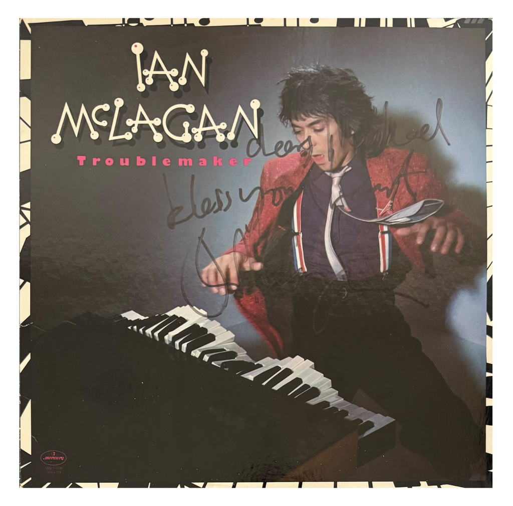 Ian McLagan Signed and Inscribed “Troublemaker” Album