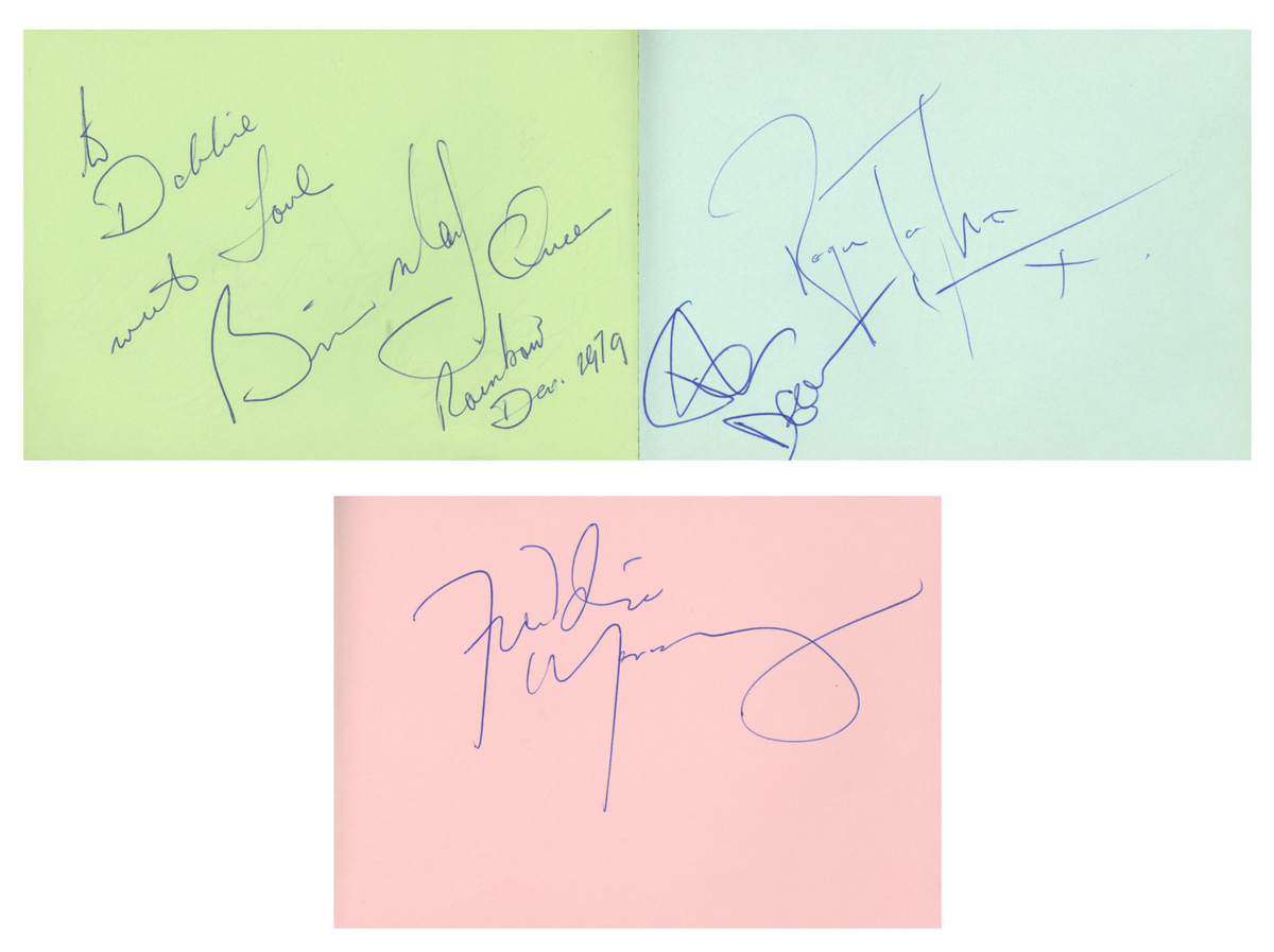 Queen Rainbow Theatre autographs 1979