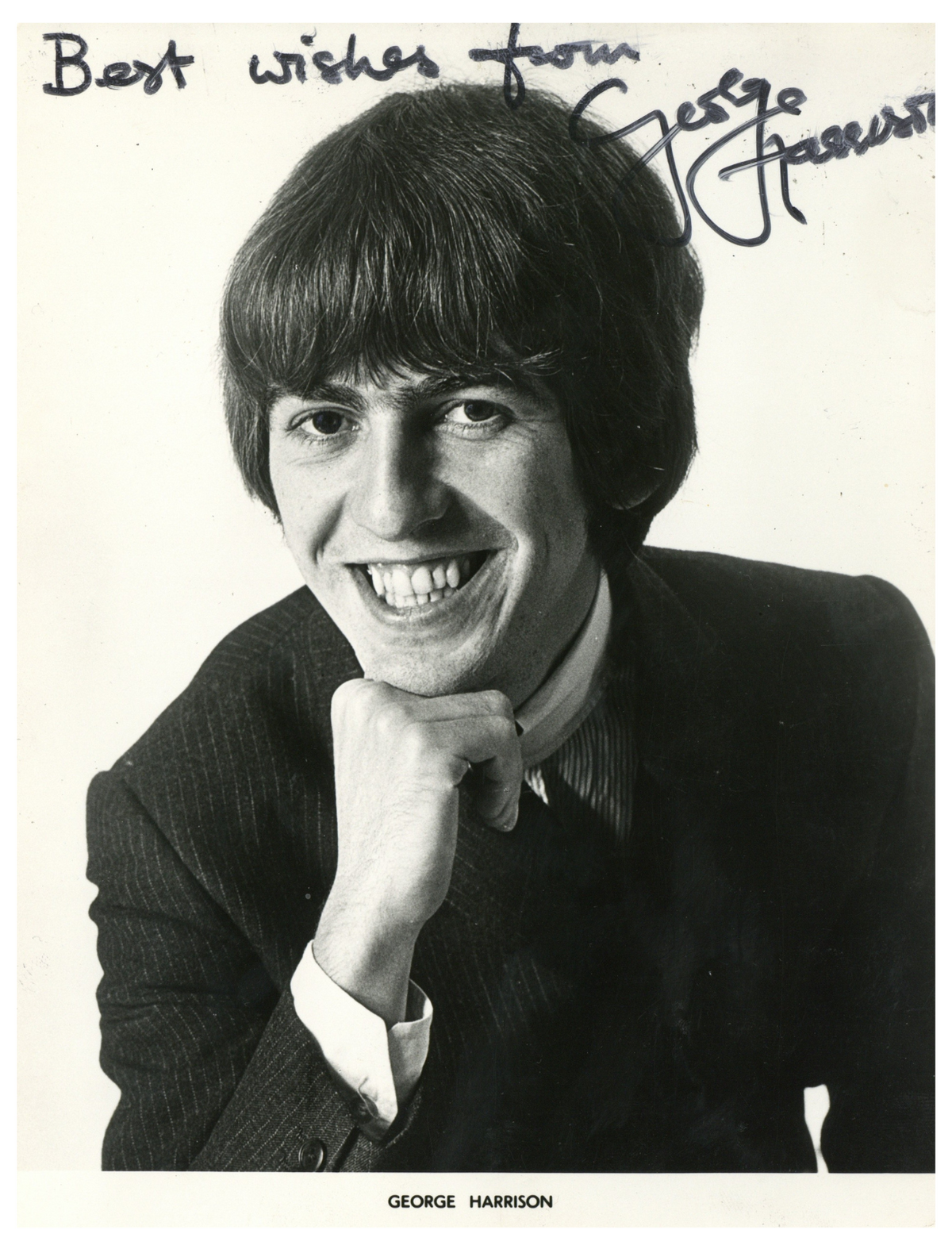 George Harrison signed Promotional Photograph