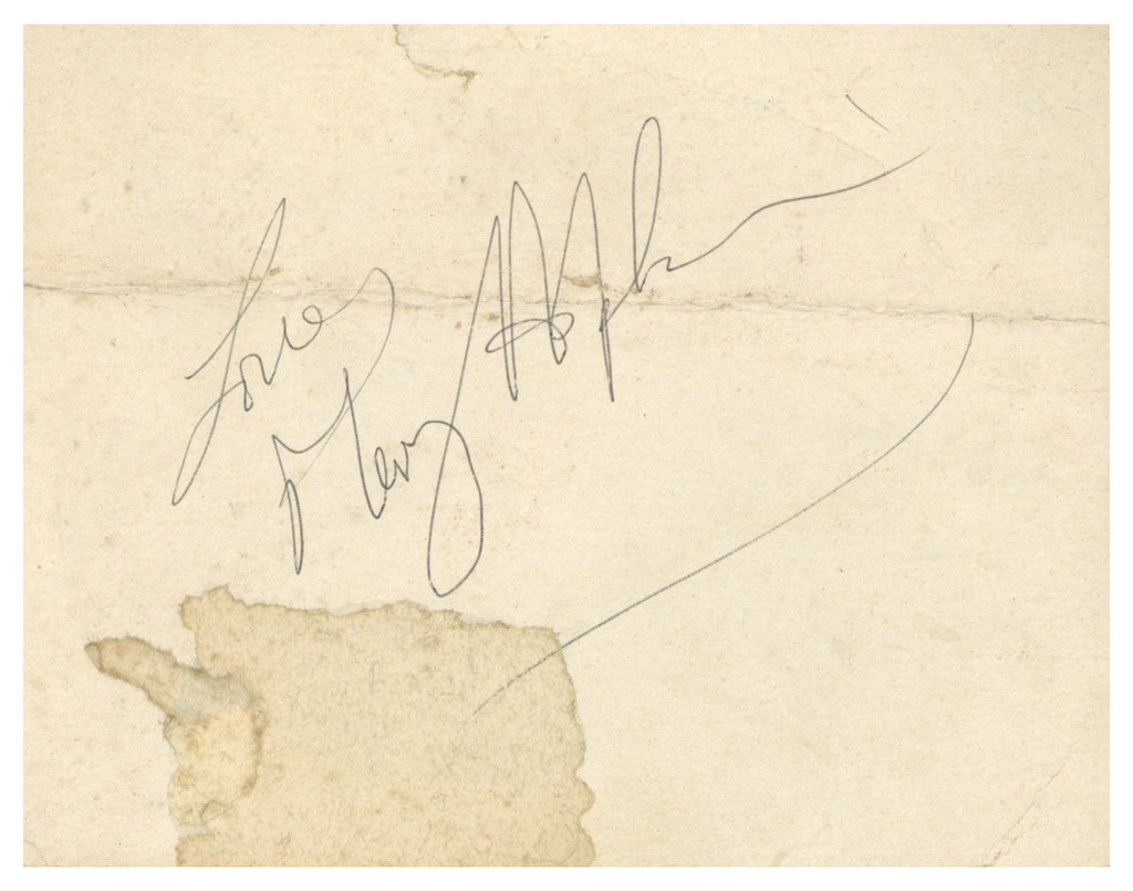 Mary Hopkins Autograph 1969