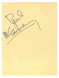 Paul McCartney Autograph 1965