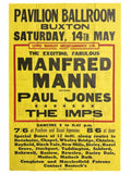 Manfred Mann Pavilion Buxton Ballroom concert poster 1965