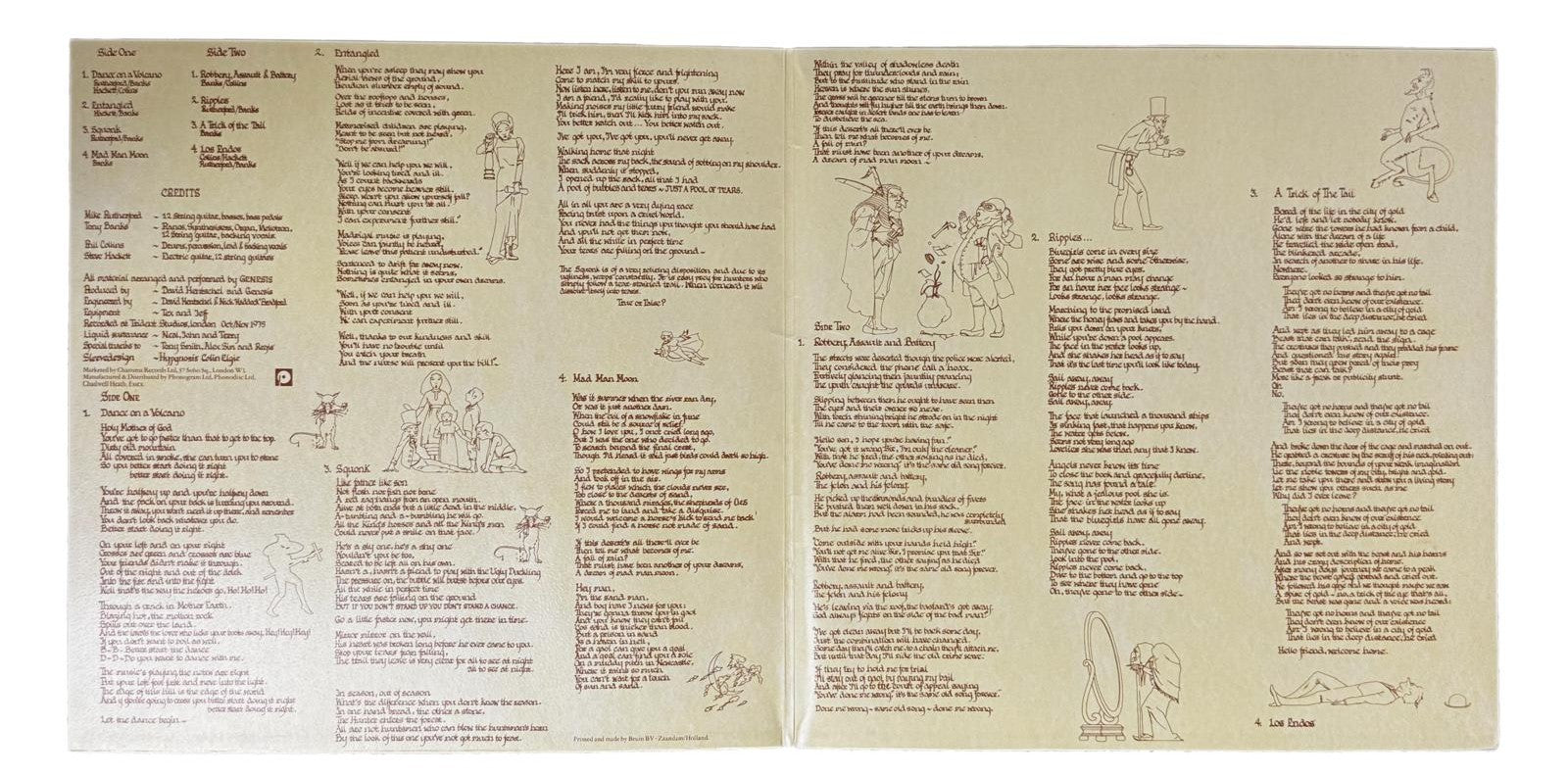 Genesis signed “A Trick of the Tail” Album 1976