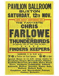 Chris Farlowe and The Thunderbirds Pavilion Buxton Ballroom Concert Poster 1966