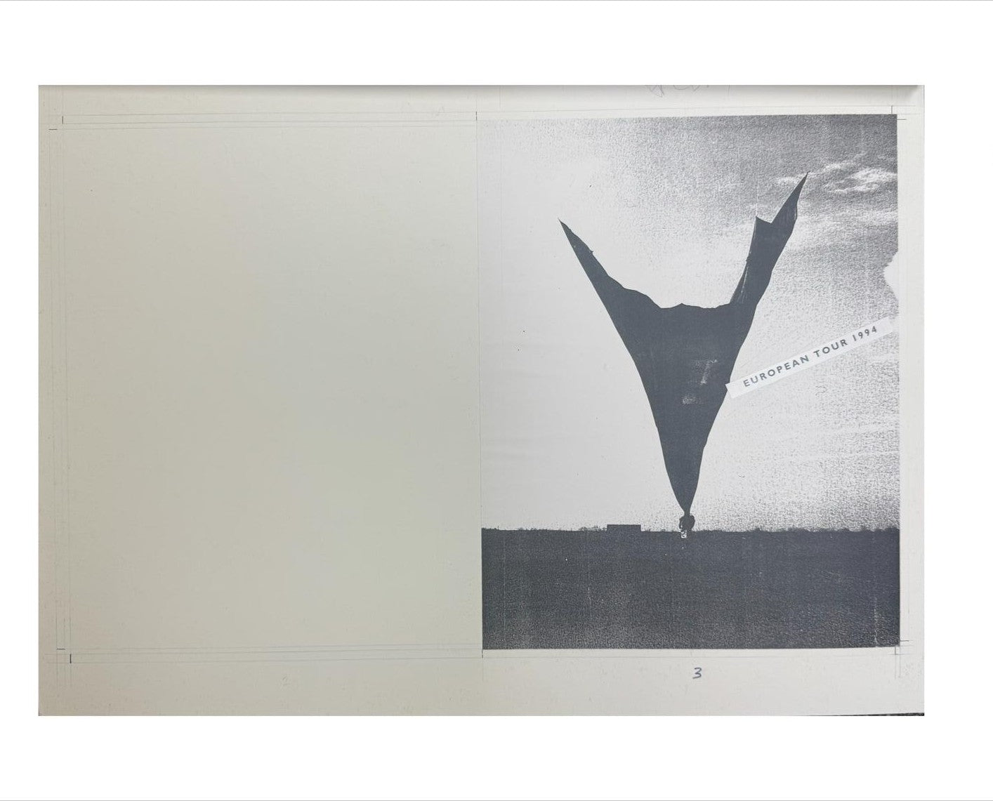 Pink Floyd The Division Bell Programme Proofs 1994