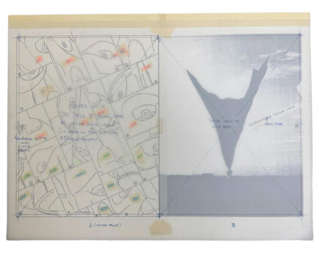 Pink Floyd The Division Bell Programme Proofs 1994