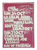 Evensong at Bumpers concert poster 1971