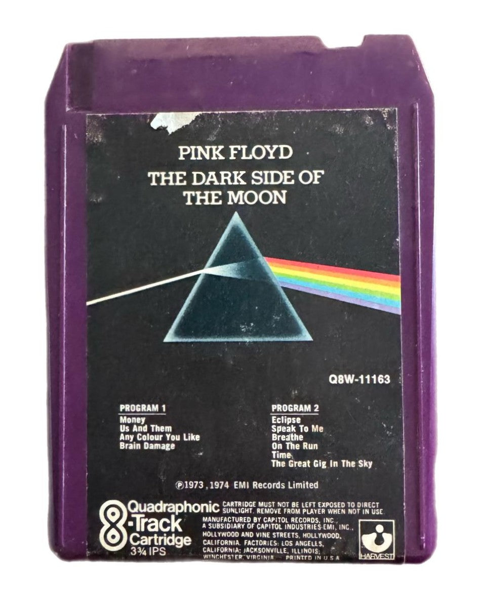 Pink Floyd The Dark Side of the Moon Quadraphonic 8-Track Cartridge