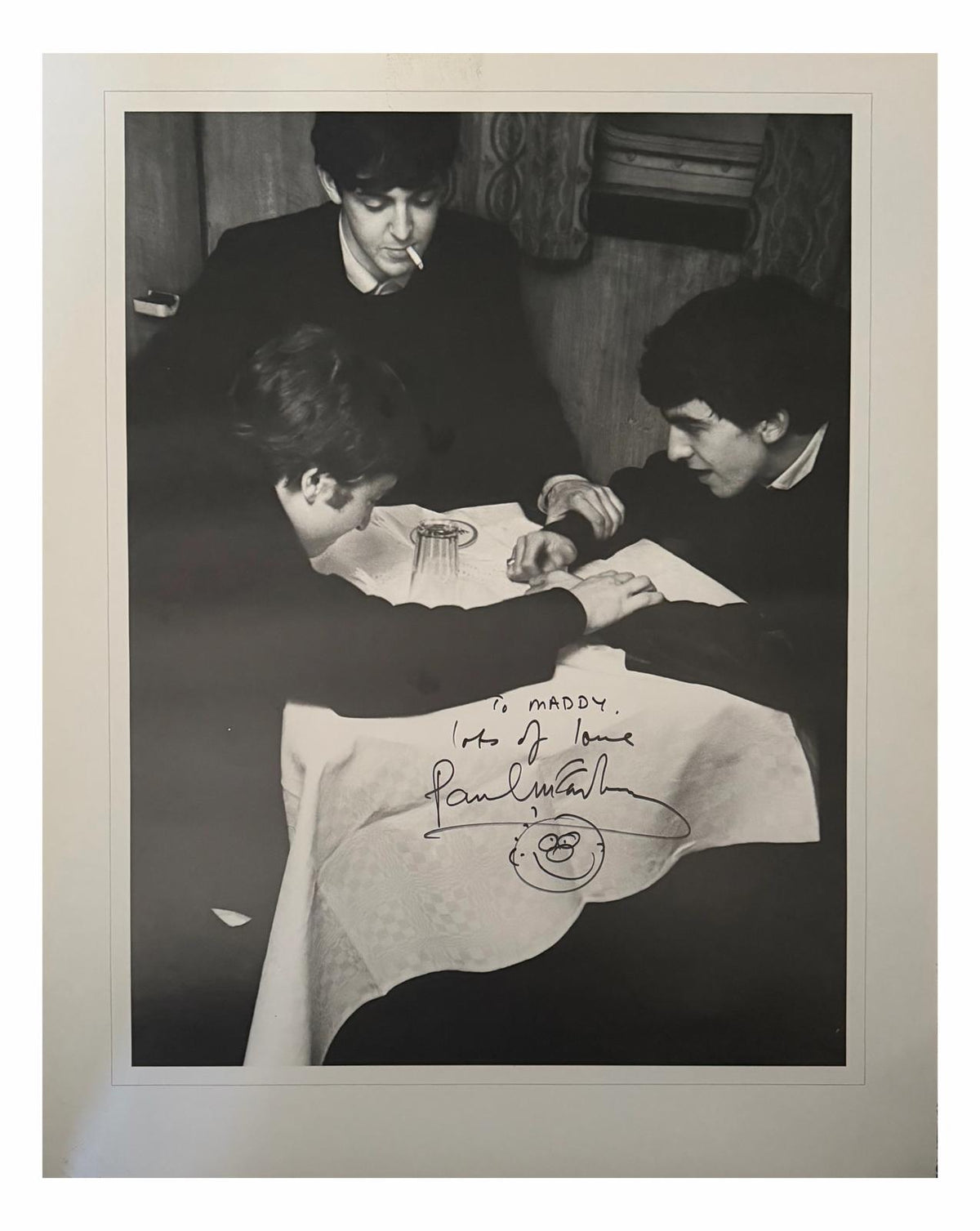 Paul McCartney Signed and Doodled Large Format Mike McCartney Print