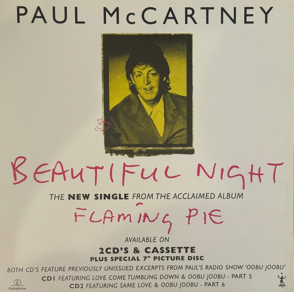 Paul McCartney’s Flaming pie store display collection