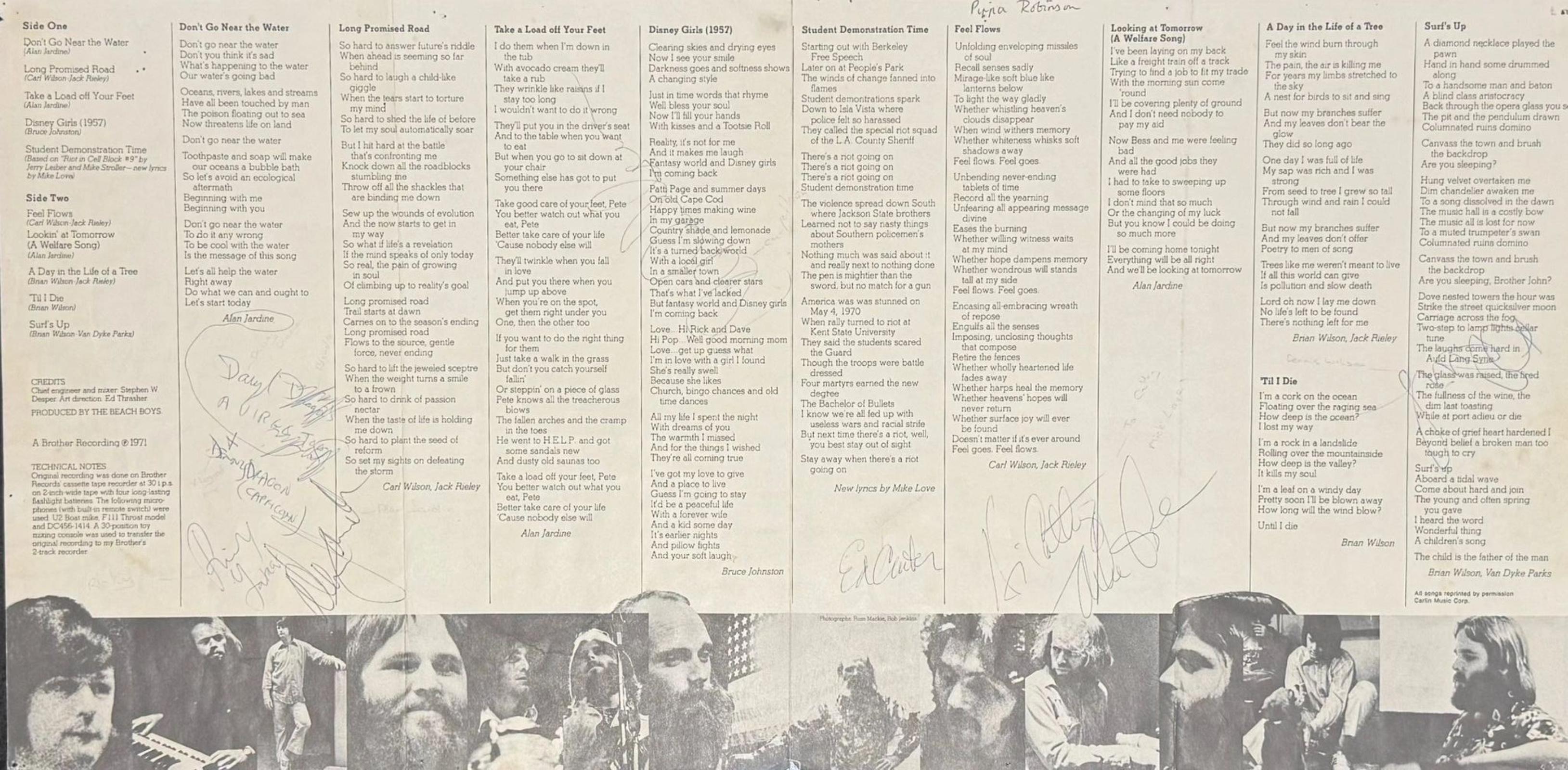 The Beach Boys “Surfs Up” Signed Lp