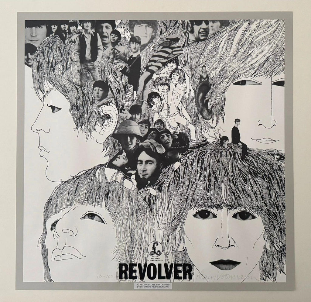 The Beatles Revolver lithograph signed by Klaus Voormann
