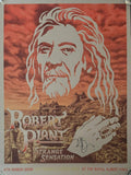 Robert plant Signed strange sensation poster 2005