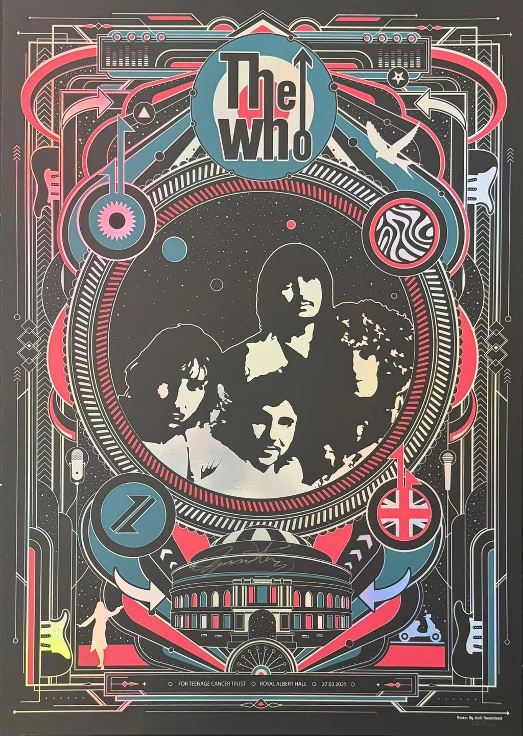 The Who signed limited edition Holographic poster