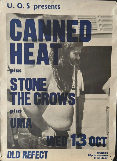 Canned Heat Stone The Crows, and Uma poster 1971