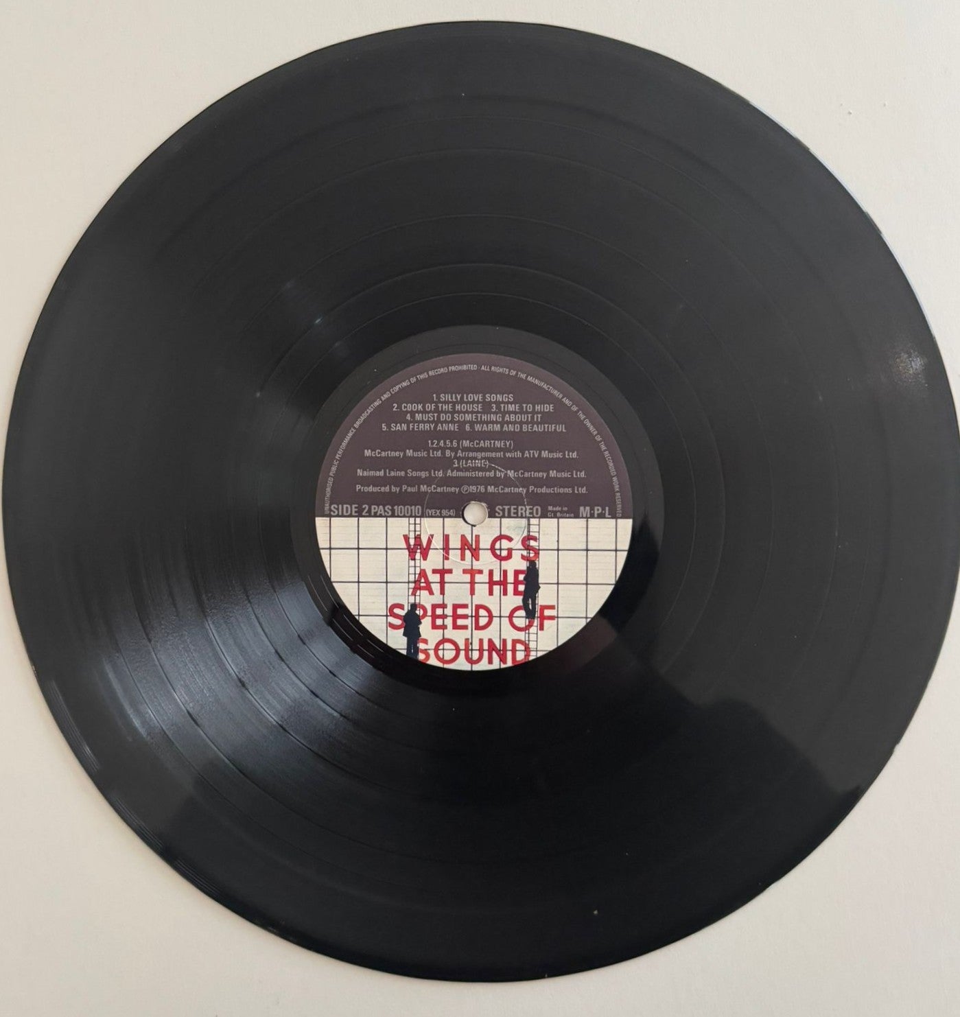 Wings At the Speed of Sound signed album