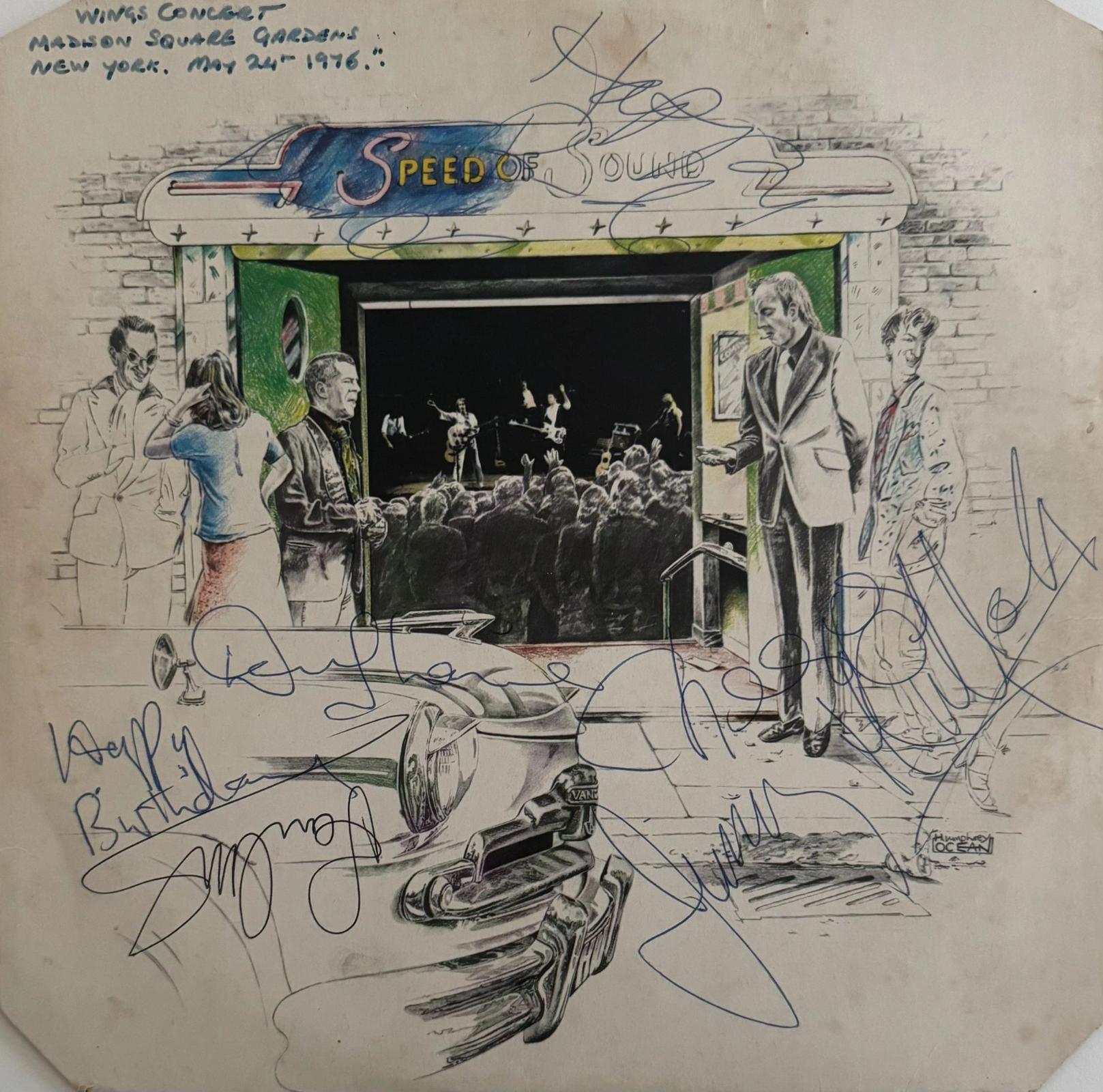Wings At the Speed of Sound signed album
