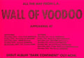 The Wall of Voodoo U2 support gig poster 1981