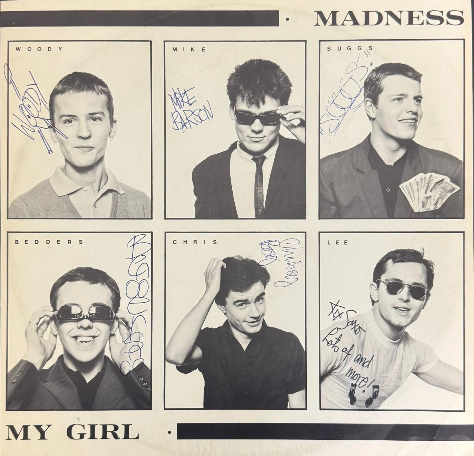 Madness signed “My Girl” '12" single 1979